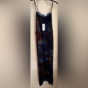 Upstate velvet tie dye dress NWT size L